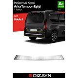 S-Dizayn Fiat Doblo 3 Krom Arka Tampon Eşiği 2023 Üzeri A+ Kalite