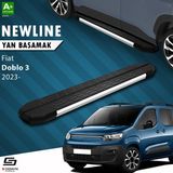 S-Dizayn Fiat Doblo 3 Newline Krom Yan Basamak 203 cm 2023 Üzeri A+ Kalite - Sdizayn - 1