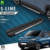 S-Dizayn Fiat Doblo 3 S-Line Krom Yan Basamak 203 cm 2023 Üzeri A+ Kalite - Sdizayn - 1