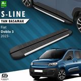 S-Dizayn Fiat Doblo 3 Uzun Şase S-Line Aluminyum Yan Basamak 213 Cm 2023 Üzeri A+ Kalite