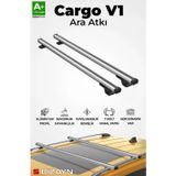 S-Dizayn Fiat Doblo S-Bar Cargo V1 Ara Atkı Tavan Taşıyıcı Barı Gri 155 Cm 2023 Üzeri A+ Kalite