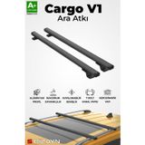 S-Dizayn Fiat Doblo S-Bar Cargo V1 Ara Atkı Tavan Taşıyıcı Barı Siyah 140 Cm 2010-2022 A+ Kalite