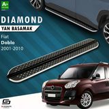 S-Dizayn Fiat Doblo Uzun Şase Diamond Krom Yan Basamak 223 cm 2001-2010 A+ Kalite
