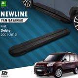 S-Dizayn Fiat Doblo Uzun Şase Newline Siyah Yan Basamak 223 cm 2001-2010 A+ Kalite