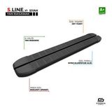 S-Dizayn Fiat Doblo Uzun Şase S-Line Siyah Yan Basamak 223 Cm 2001-2010