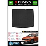 S-Dizayn Fiat Egea Cross 3D Pro Bagaj Havuzu 2020 Üzeri A+ Kalite - Siyah