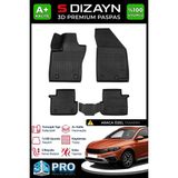 S-Dizayn Fiat Egea Cross 3D Pro Havuzlu Paspas 2020 Üzeri A+ Kalite 3DS-SDZ089 - Siyah
