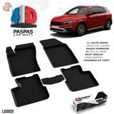 S-Dizayn Fiat Egea Cross 4D Havuzlu Paspas 2020 Üzeri A+ Kalite - Siyah