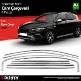 S-Dizayn Fiat Egea Cross Krom Cam Çerçevesi 8 Prç. 2020 Üzeri