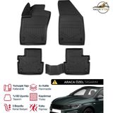 S-Dizayn Fiat Egea Hybrid 3D Plus Havuzlu Paspas 2021+ - Siyah