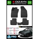 S-Dizayn Fiat Egea Hybrid 3D Pro Havuzlu Paspas 2020 Üzeri A+ Kalite 3DS-SDZ024 - Siyah