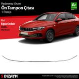 S-Dizayn Fiat Egea Sedan Krom Ön Tampon Çıtası 2020 Üzeri Mat Kr