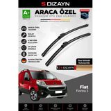 S-Dizayn Fiat Fiorino Ön Cam Silecek Seti 2008 Üzeri Premium Araca Özel 65-48 Cm A+ Kalite