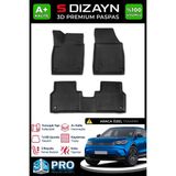 S-Dizayn Ford Capri 3D Pro Havuzlu Paspas 2025 Üzeri A+ Kalite - Siyah