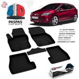 S-Dizayn Ford Focus 3 HB 4D Havuzlu Paspas 2011-2014 A+Kalite - Siyah