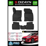 S-Dizayn Ford Kuga 3D Pro Havuzlu Paspas 2019 Üzeri A+ Kalite - Siyah