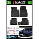 S-Dizayn Ford Puma 3D Pro Havuzlu Paspas 2019 Üzeri A+ Kalite - Siyah