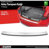S-dizayn Honda Civic 11 Krom Arka Tampon Eşiği 2021 Üzeri