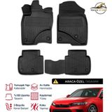 S-Dizayn Honda Civic 3D Plus Havuzlu Paspas 2021+ - Siyah