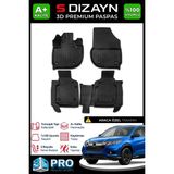 S-Dizayn Honda Hr-V 3D Pro Havuzlu Paspas 2021 Üzeri A+ Kalite 3DS-SDZ139 - Siyah