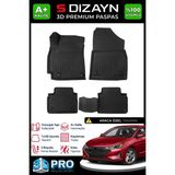 S-Dizayn Hyundai Elantra 3D Pro Havuzlu Paspas 2020 Üzeri A+ Kalite - Siyah