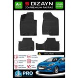 S-Dizayn Hyundai I30 3D Pro Havuzlu Paspas 2012-2016 A+ Kalite 3DS-SDZ370 - Siyah