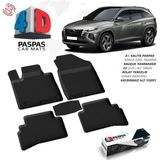 S-Dizayn Hyundai Tucson 4 4D Havuzlu Paspas 2021-2024 A+ Kalite - Siyah - Gri