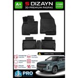 S-Dizayn Jaecoo J7 3D Pro Havuzlu Paspas 2024 Üzeri A+ Kalite 3DS-SDZ164 - Siyah