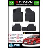 S-Dizayn Kia Ceed 3D Pro Havuzlu Paspas 2012-2018 A+ Kalite - Siyah
