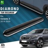 S-Dizayn Kia Sorento 3 Diamond Krom Yan Basamak 183 cm 2014-2020 A+ Kalite
