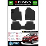 S-Dizayn Kia Sportage 3D Pro Havuzlu Paspas 2011-2015 A+ Kalite - Siyah