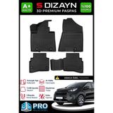 S-Dizayn Kia Sportage 3D Pro Havuzlu Paspas 2016-2021 A+ Kalite - Siyah