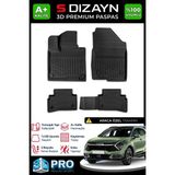 S-Dizayn Kia Sportage 3D Pro Havuzlu Paspas 2022 Üzeri A+ Kalite 3DS-SDZ254 - Siyah