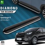 S-dizayn Kia Sportage 4 Diamond Krom Yan Basamak 173 Cm 2016-2021