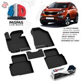 S-Dizayn Kia Sportage 4D Havuzlu Paspas 2010-2016 A+ Kalite - Siyah