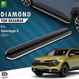S-Dizayn Kia Sportage 5 Diamond Krom Yan Basamak 173 cm 2021 Üzeri