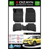S-Dizayn Kia Stonic 3D Pro Havuzlu Paspas 2017 Üzeri A+ Kalite 3DS-SDZ081 - Siyah