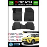 S-Dizayn Kia Stonic 3D Pro Havuzlu Paspas 2017 Üzeri A+ Kalite - Siyah