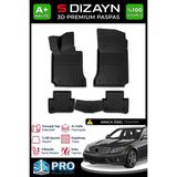 S-Dizayn Mercedes C Serisi W204 3D Pro Havuzlu Paspas 2007-2014 A+ Kalite 3DS-SDZ175 - Siyah