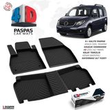S-Dizayn Mercedes Citan 4D Havuzlu Paspas 2013-2021 A+ Kalite - Siyah