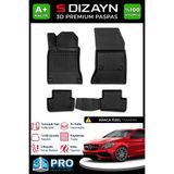 S-Dizayn Mercedes CLA 3D Pro Havuzlu Paspas 2013-2019 A+ Kalite - Siyah