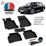S-Dizayn Mercedes E Serisi W212 4D Havuzlu Paspas 2009-2016 A+ Kalite - Siyah
