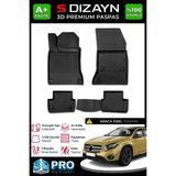 S-Dizayn Mercedes GLA 3D Pro Havuzlu Paspas 2014-2019 A+ Kalite - Siyah