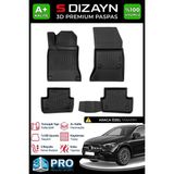 S-Dizayn Mercedes Gla 3D Pro Havuzlu Paspas 2020 Üzeri A+ Kalite - Renk - Siyah