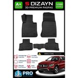 S-Dizayn Mercedes GLC 3D Pro Havuzlu Paspas 2015-2023 A+ Kalite - Siyah