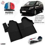 S-Dizayn Mercedes Vito W447 4D Havuzlu Paspas 2014 ve Üzeri - Siyah