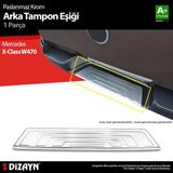 S-Dizayn Mercedes X-Class Krom Arka Tampon Eşiği 2017 Üzeri A+ Kalite - 101 - Siyah