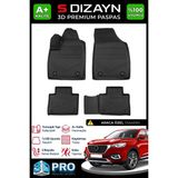 S-Dizayn Mg Ehs Elektrikli 3D Pro Havuzlu Paspas 2018-2024 A+ Kalite 3DS-SDZ069 - Siyah