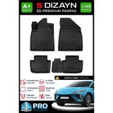 S-Dizayn Mg Mg4 3D Pro Havuzlu Paspas 2022 Üzeri A+ Kalite 3DS-SDZ134 - Siyah