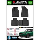S-Dizayn Mini Countryman U25 3D Pro Havuzlu Paspas 2024 Üzeri A+ Kalite 3DS-SDZ263 - Siyah